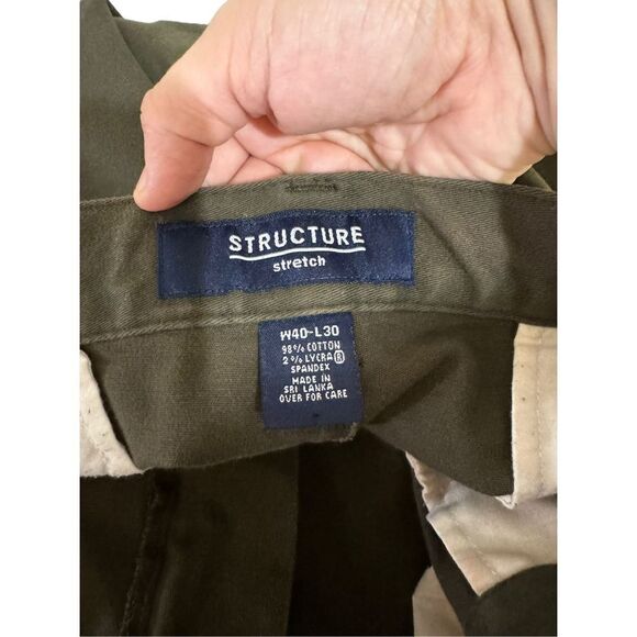 Structure Stretch Men Casual Pants Size 40x30 - Picture 5 of 6